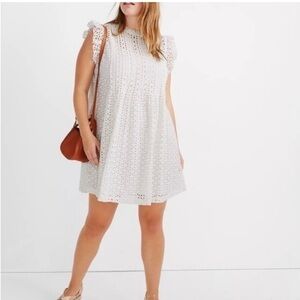 Madewell White Eyelet Dress